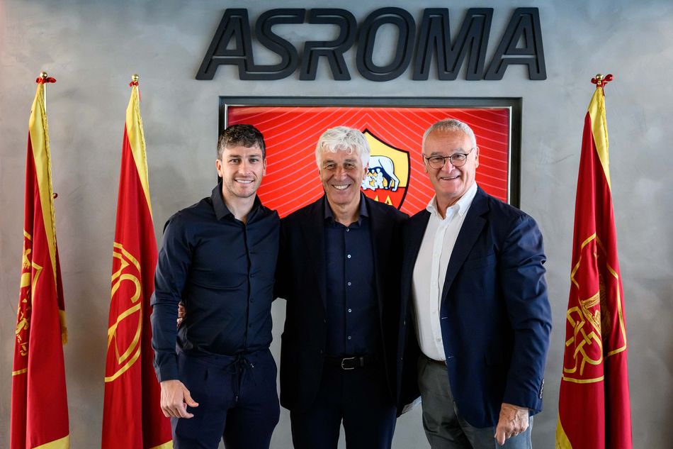 As Roma Coach Photos from Gasperini's first day as Roma coach - AS Roma