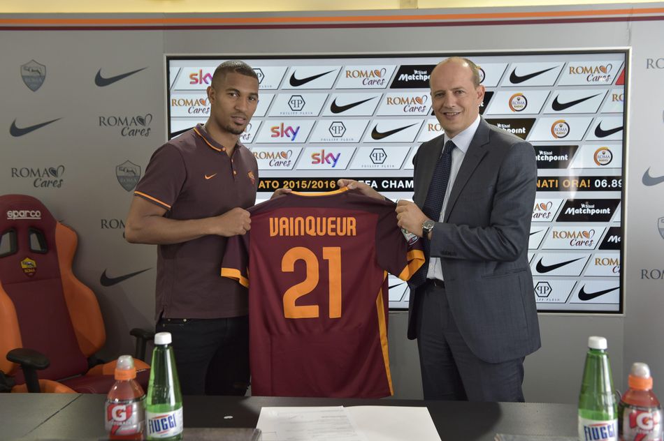 William Vainqueur to wear number 21 at Roma AS Roma