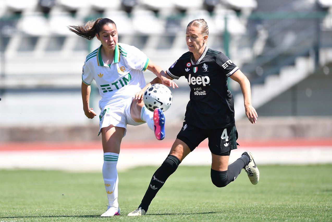 BIELLA, ITALY - APRIL 25:  at Stadio Comunale Vittorio Pozzo Lamarmora on April 25, 2026 in Biella, Italy. (Photo by AS Roma/AS Roma via Getty Images)
