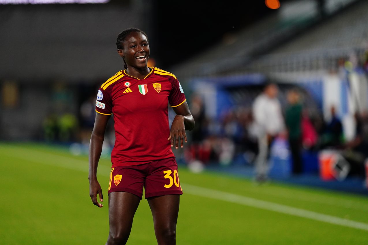 LEUVEN, BELGIUM - SEPTEMBER 23:  during the UEFA Women's Champions League 2026/27 League Phase MD1 match between OH Leuven and AS Roma at Stadium Den Dreef on September 23, 2026 in Leuven, Belgium. (Photo by AS Roma/AS Roma via Getty Images)