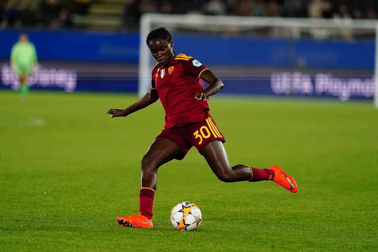 LEUVEN, BELGIUM - SEPTEMBER 23:  during the UEFA Women's Champions League 2026/27 League Phase MD1 match between OH Leuven and AS Roma at Stadium Den Dreef on September 23, 2026 in Leuven, Belgium. (Photo by AS Roma/AS Roma via Getty Images)