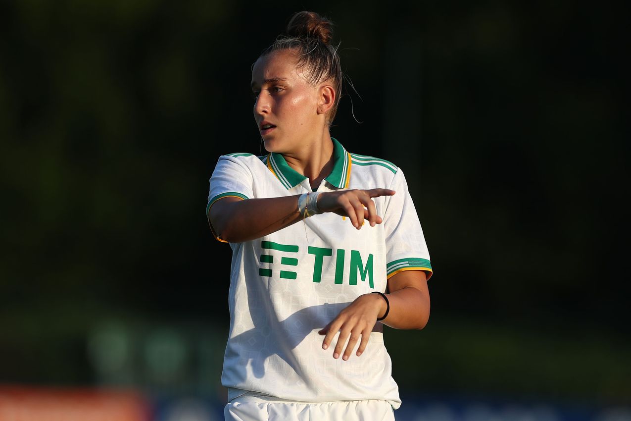 MILAN, ITALY - AUGUST 10:  during the Pre-season Friendly match between FC Internazionale Women and AS Roma Women at Centro Sportivo Interello Giacinto Facchetti on August 10, 2025 in Milan, Italy. (Photo by AS Roma/AS Roma via Getty Images)