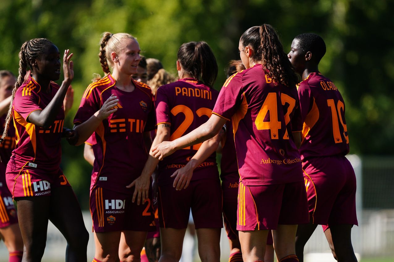 PRAGUE, CZECH REPUBLIC - AUGUST 27:  at Dolicek Stadium on August 27, 2025 in Prague, Czech Republic. (Photo by AS Roma/AS Roma via Getty Images)