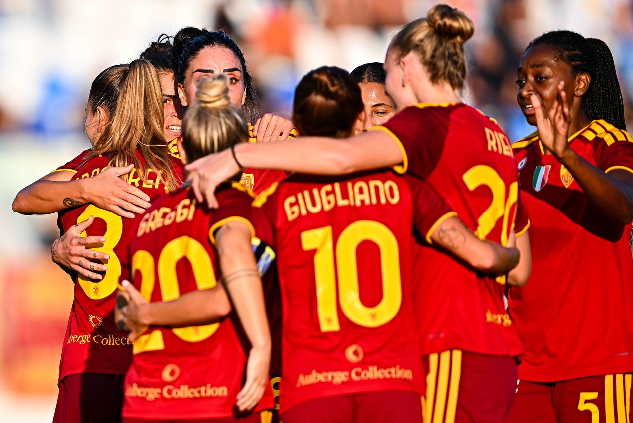 VIAREGGIO, ITALY - SEPTEMBER 19: Serie A Women's Cup Final match between Juventus and AS Roma on September 19, 2026 in Viareggio, Italy. (Photo by Simone Arveda - AS Roma/AS Roma via Getty Images)