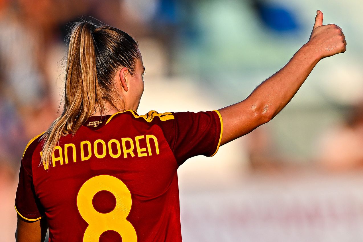 VIAREGGIO, ITALY - SEPTEMBER 19: Serie A Women's Cup Final match between Juventus and AS Roma on September 19, 2026 in Viareggio, Italy. (Photo by Simone Arveda - AS Roma/AS Roma via Getty Images)