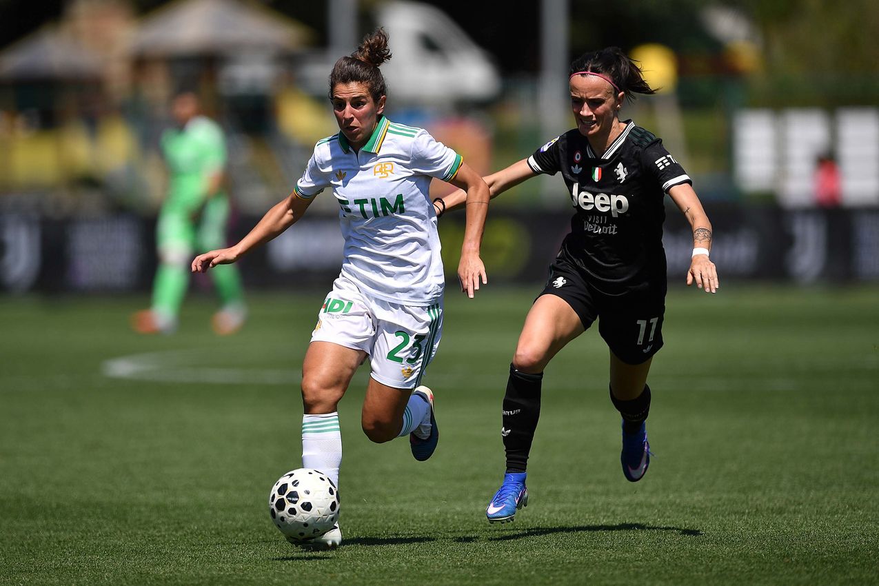 BIELLA, ITALY - APRIL 25:  at Stadio Comunale Vittorio Pozzo Lamarmora on April 25, 2026 in Biella, Italy. (Photo by AS Roma/AS Roma via Getty Images)
