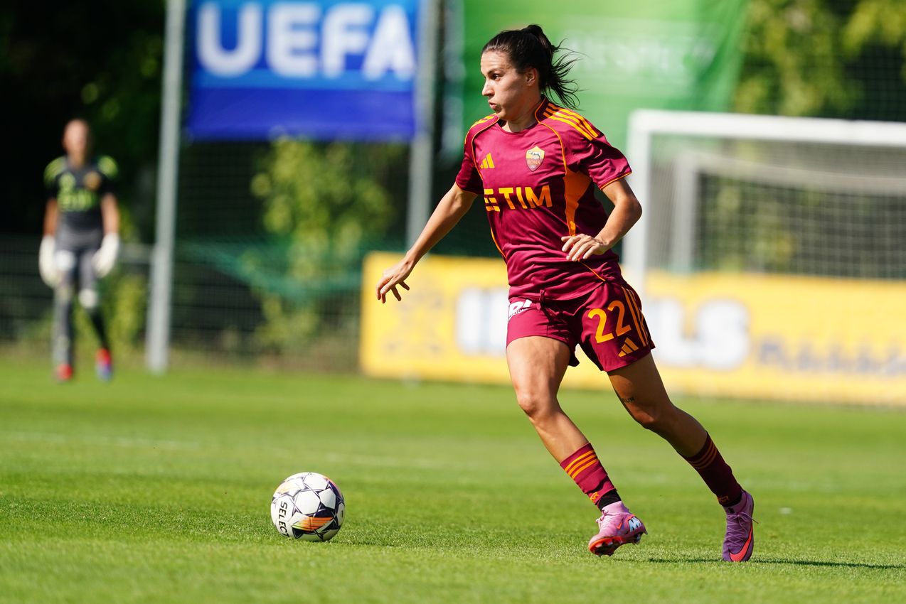 PRAGUE, CZECH REPUBLIC - AUGUST 27:  at Dolicek Stadium on August 27, 2025 in Prague, Czech Republic. (Photo by AS Roma/AS Roma via Getty Images)