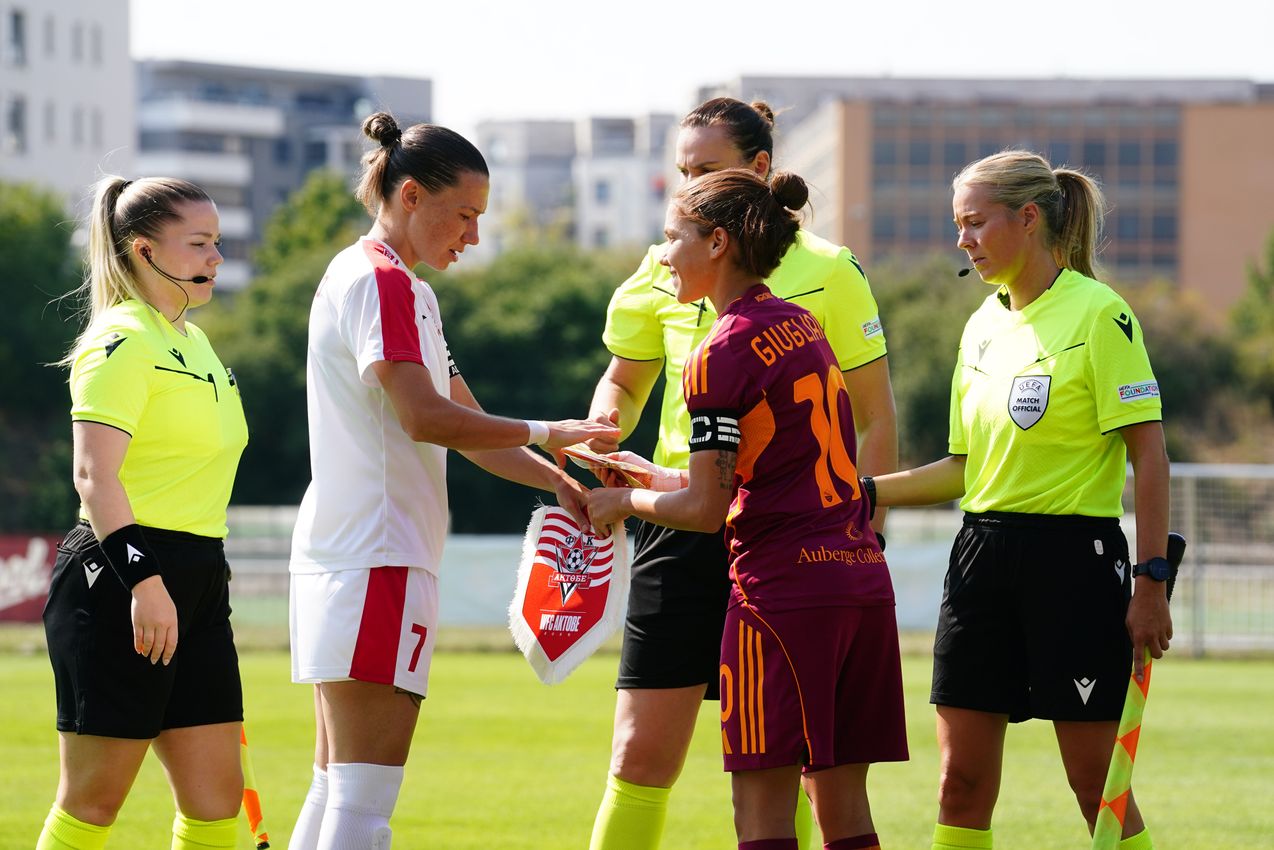 PRAGUE, CZECH REPUBLIC - AUGUST 27:  at Dolicek Stadium on August 27, 2025 in Prague, Czech Republic. (Photo by AS Roma/AS Roma via Getty Images)