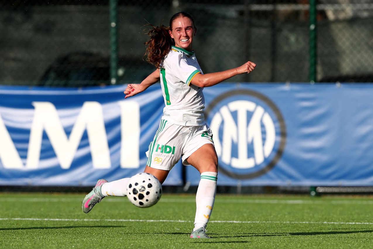 MILAN, ITALY - AUGUST 10:  during the Pre-season Friendly match between FC Internazionale Women and AS Roma Women at Centro Sportivo Interello Giacinto Facchetti on August 10, 2025 in Milan, Italy. (Photo by AS Roma/AS Roma via Getty Images)