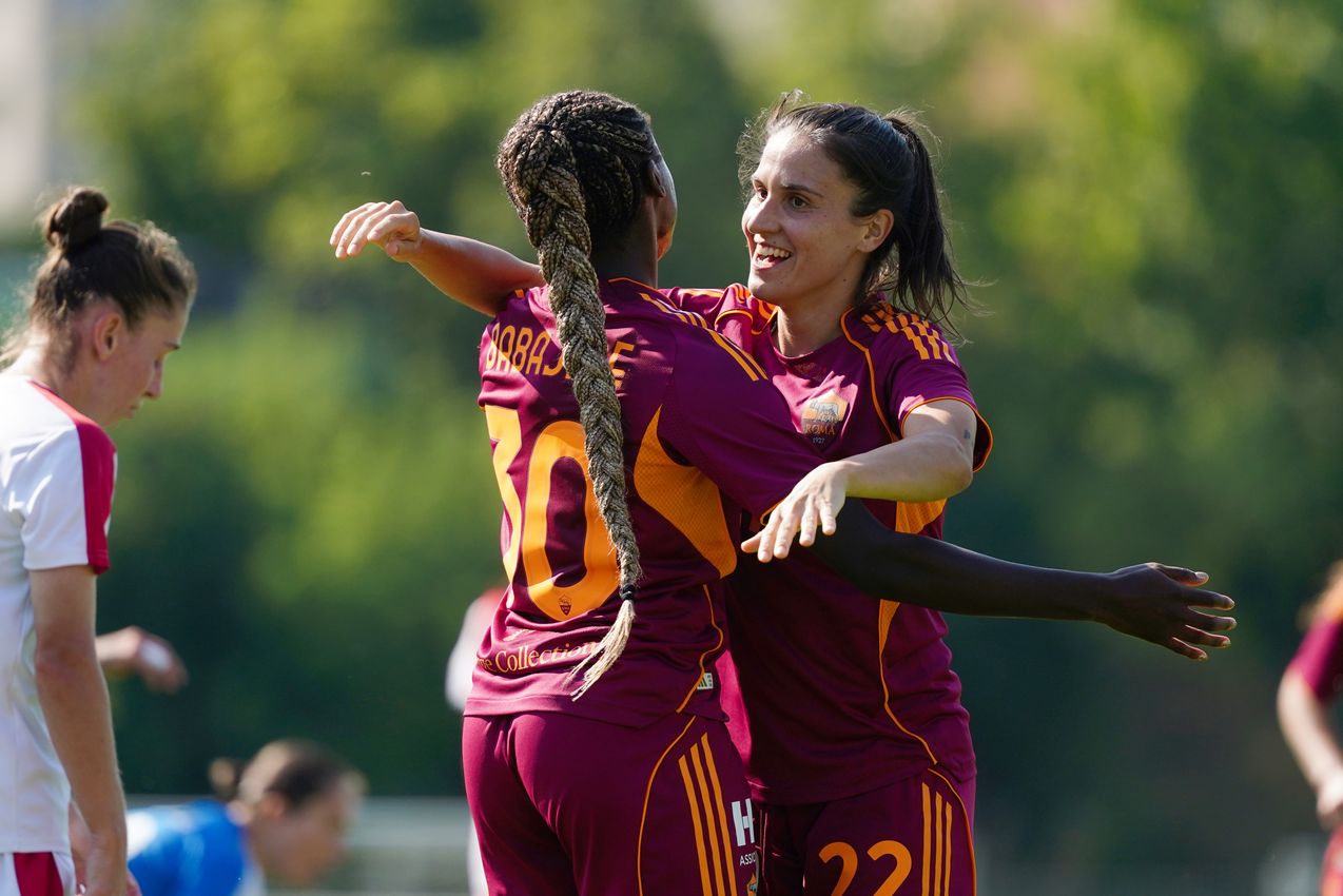 PRAGUE, CZECH REPUBLIC - AUGUST 27:  at Dolicek Stadium on August 27, 2025 in Prague, Czech Republic. (Photo by AS Roma/AS Roma via Getty Images)