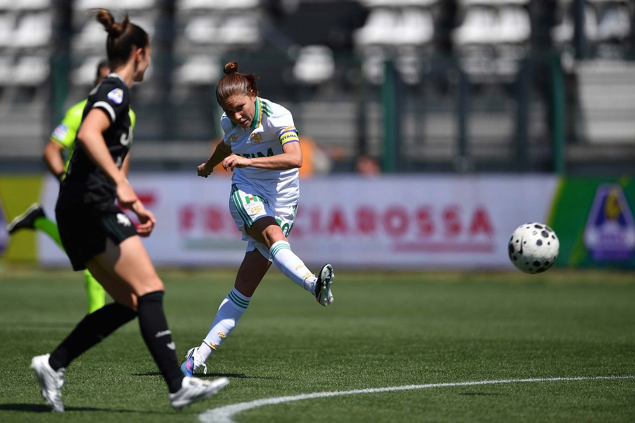 BIELLA, ITALY - APRIL 25:  at Stadio Comunale Vittorio Pozzo Lamarmora on April 25, 2026 in Biella, Italy. (Photo by AS Roma/AS Roma via Getty Images)