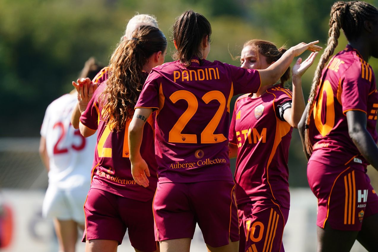 PRAGUE, CZECH REPUBLIC - AUGUST 27:  at Dolicek Stadium on August 27, 2025 in Prague, Czech Republic. (Photo by AS Roma/AS Roma via Getty Images)