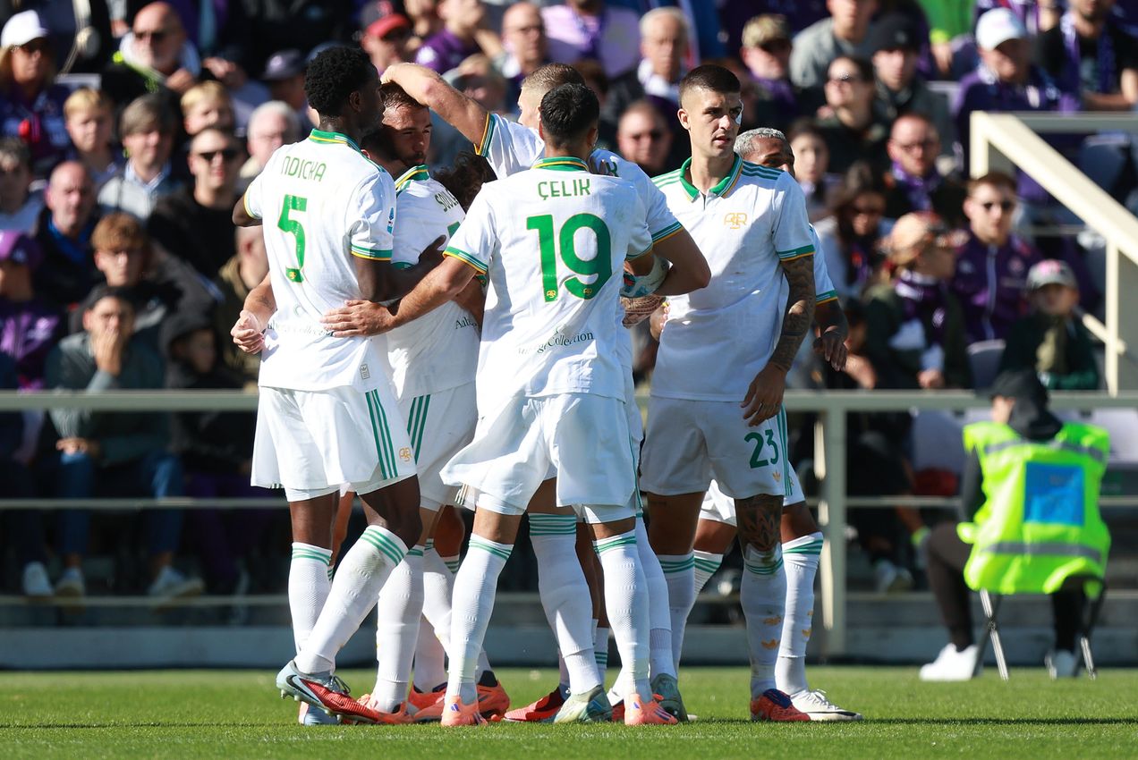 FLORENCE, ITALY - OCTOBER 5:  during the Serie A match between ACF Fiorentina and AS Roma at Artemio Franchi on October 5, 2025 in Florence, Italy. (Photo by Gabriele Maltinti/Getty Images)