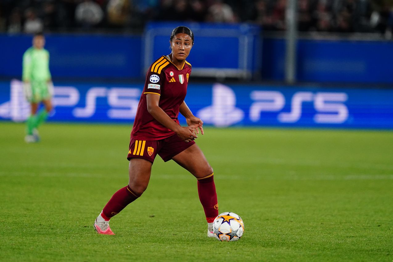 LEUVEN, BELGIUM - SEPTEMBER 23:  during the UEFA Women's Champions League 2026/27 League Phase MD1 match between OH Leuven and AS Roma at Stadium Den Dreef on September 23, 2026 in Leuven, Belgium. (Photo by AS Roma/AS Roma via Getty Images)