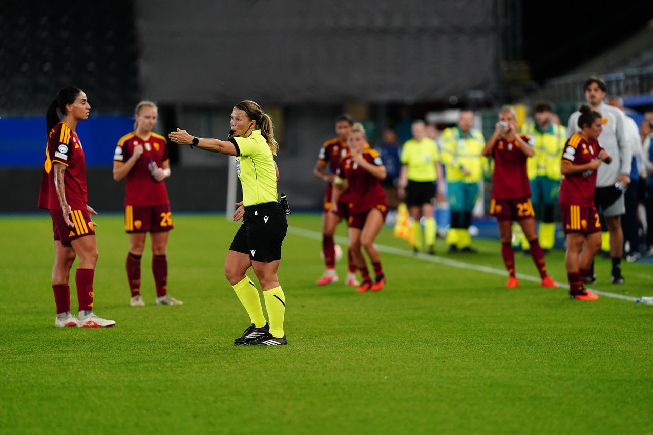 LEUVEN, BELGIUM - SEPTEMBER 23:  during the UEFA Women's Champions League 2026/27 League Phase MD1 match between OH Leuven and AS Roma at Stadium Den Dreef on September 23, 2026 in Leuven, Belgium. (Photo by AS Roma/AS Roma via Getty Images)