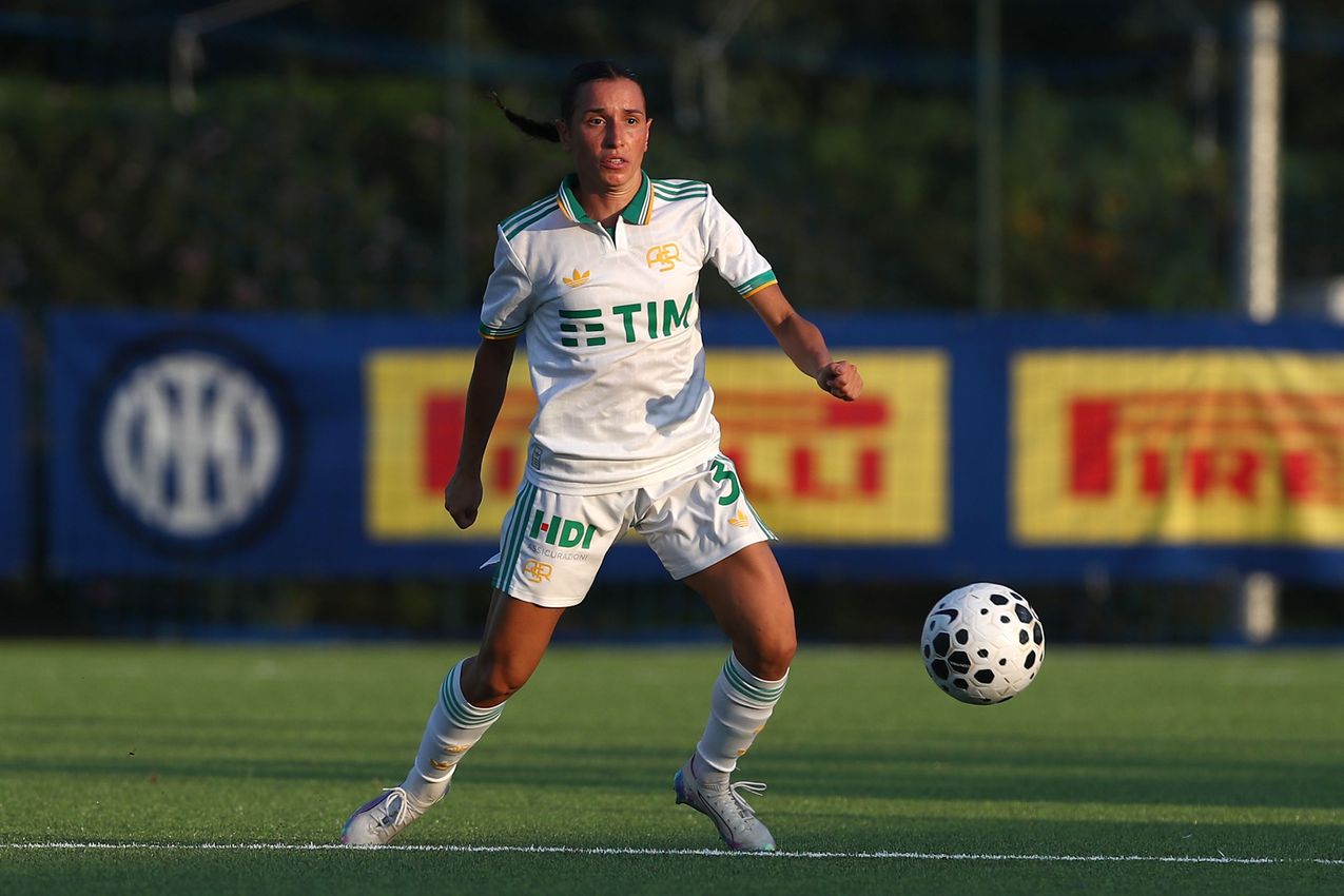 MILAN, ITALY - AUGUST 10:  during the Pre-season Friendly match between FC Internazionale Women and AS Roma Women at Centro Sportivo Interello Giacinto Facchetti on August 10, 2025 in Milan, Italy. (Photo by AS Roma/AS Roma via Getty Images)