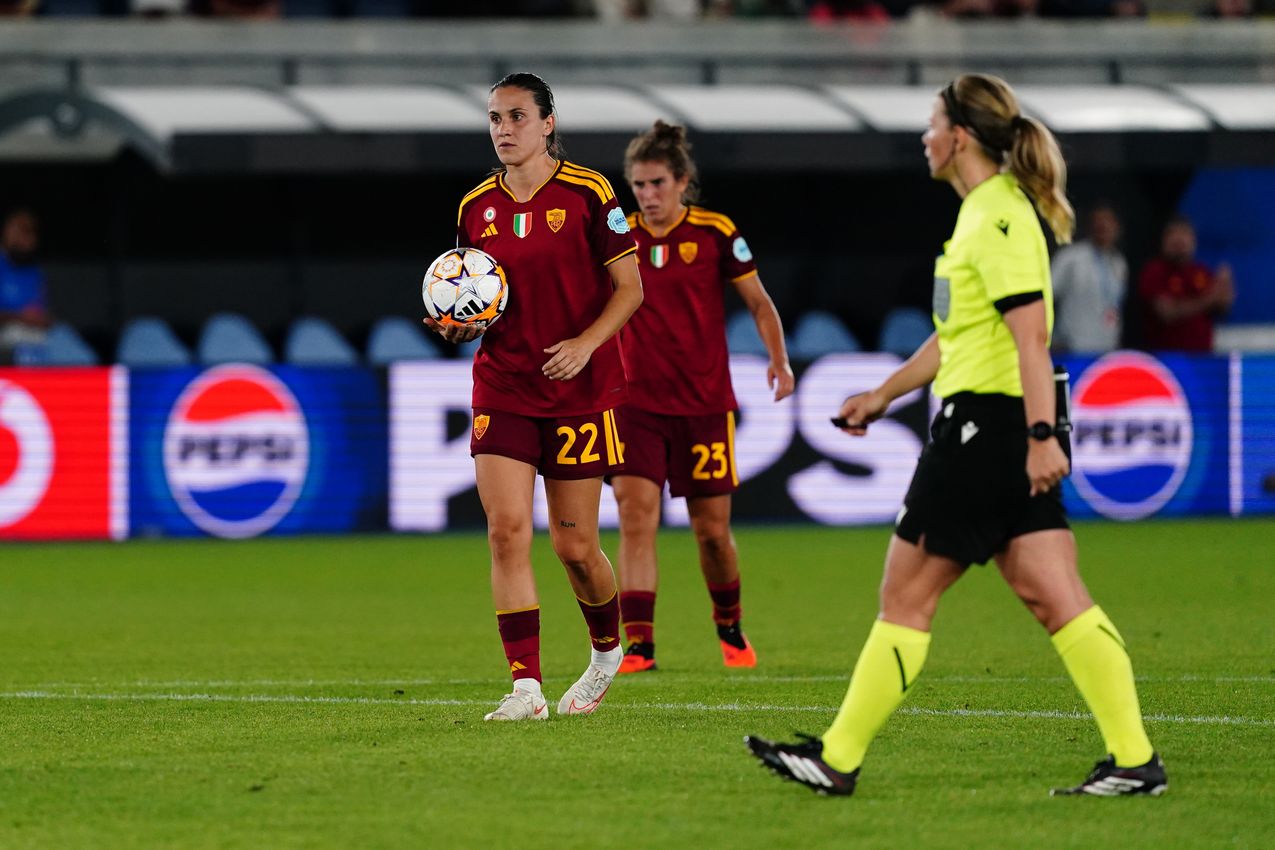 LEUVEN, BELGIUM - SEPTEMBER 23:  during the UEFA Women's Champions League 2026/27 League Phase MD1 match between OH Leuven and AS Roma at Stadium Den Dreef on September 23, 2026 in Leuven, Belgium. (Photo by AS Roma/AS Roma via Getty Images)