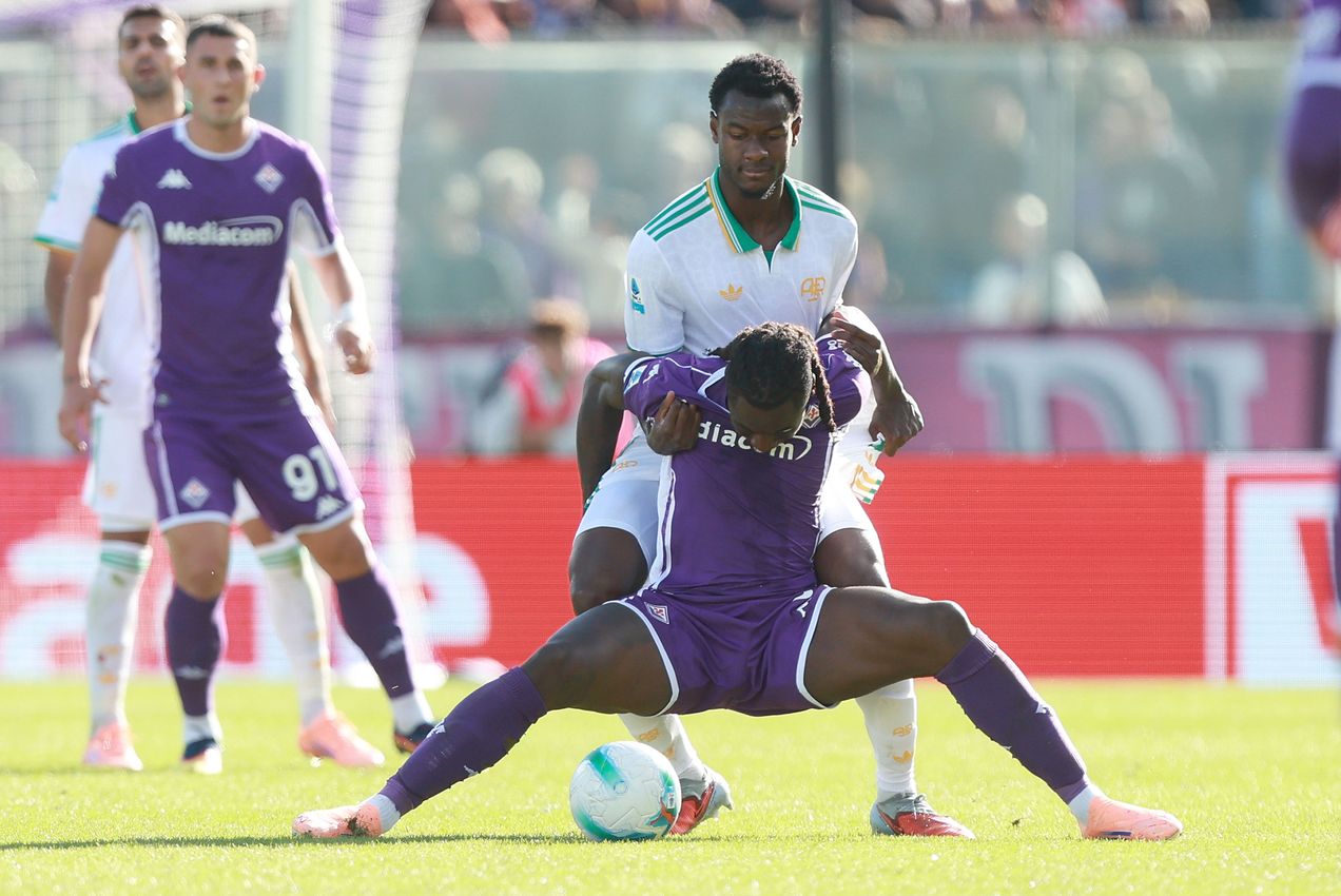 FLORENCE, ITALY - OCTOBER 5:  during the Serie A match between ACF Fiorentina and AS Roma at Artemio Franchi on October 5, 2025 in Florence, Italy. (Photo by Gabriele Maltinti/Getty Images)