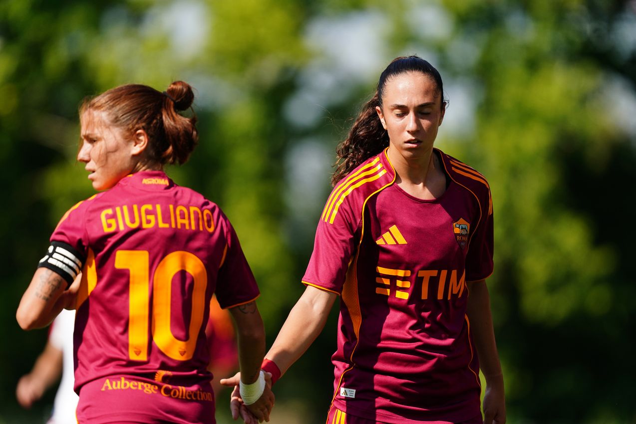 PRAGUE, CZECH REPUBLIC - AUGUST 27:  at Dolicek Stadium on August 27, 2025 in Prague, Czech Republic. (Photo by AS Roma/AS Roma via Getty Images)