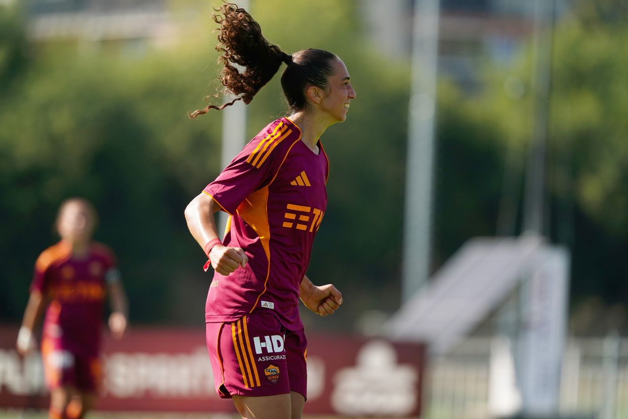 PRAGUE, CZECH REPUBLIC - AUGUST 27:  at Dolicek Stadium on August 27, 2025 in Prague, Czech Republic. (Photo by AS Roma/AS Roma via Getty Images)
