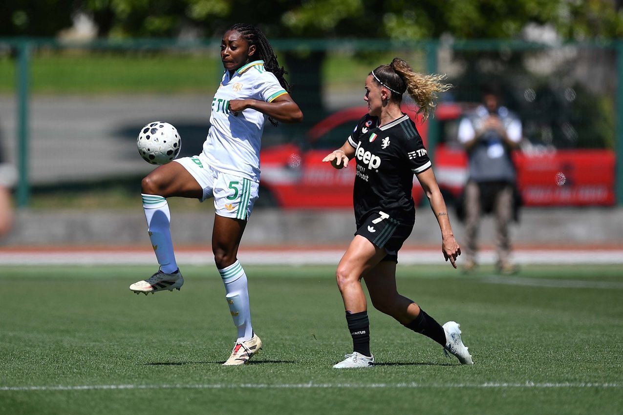 BIELLA, ITALY - APRIL 25:  at Stadio Comunale Vittorio Pozzo Lamarmora on April 25, 2026 in Biella, Italy. (Photo by AS Roma/AS Roma via Getty Images)
