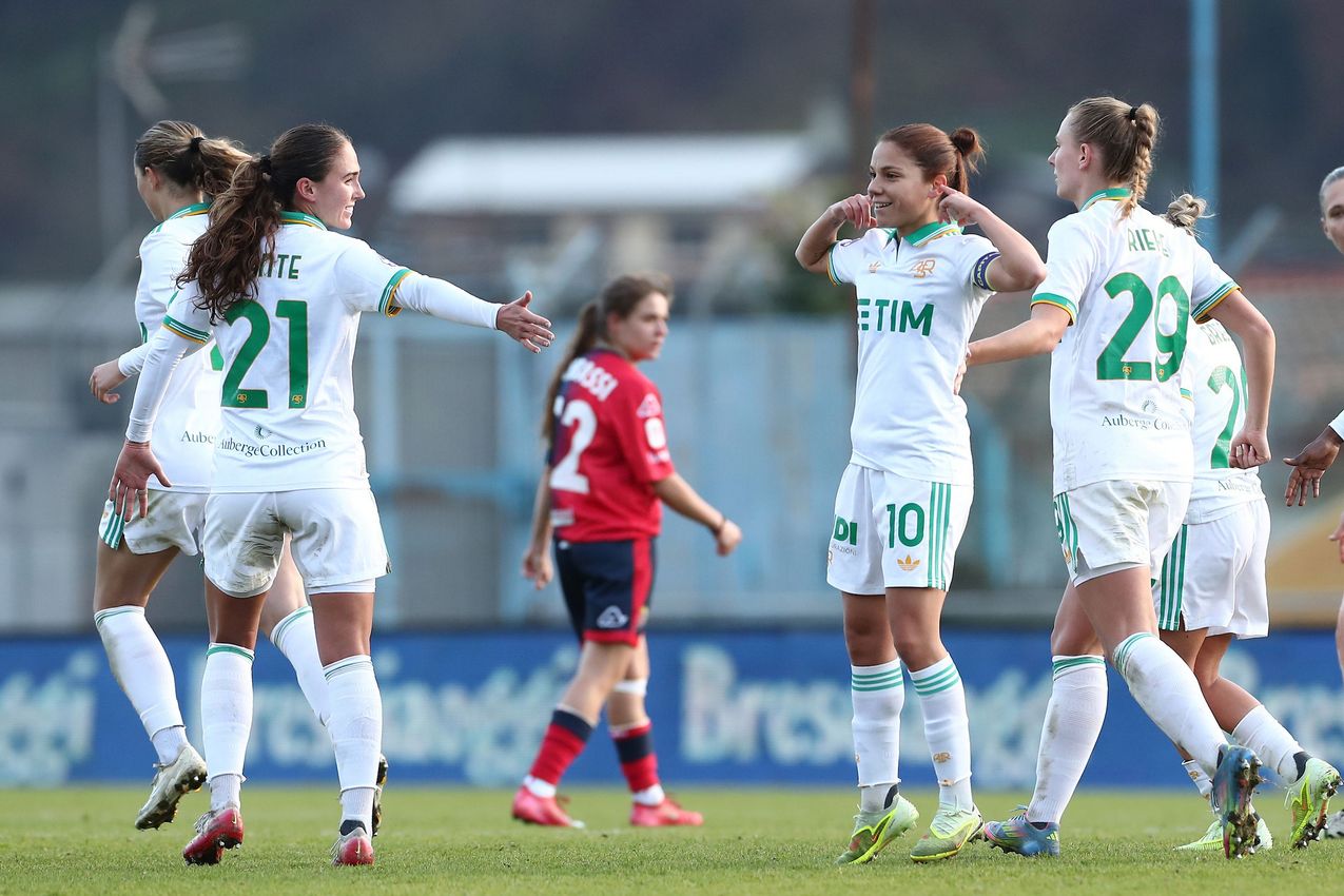 â during the Coppa Italia Women match between FC Lumezzane Women and AS Roma Women at Stadio Tullio Saleri on December 21, 2025 in Lumezzane, Italy. (Photo by AS Roma/AS Roma via Getty Images)