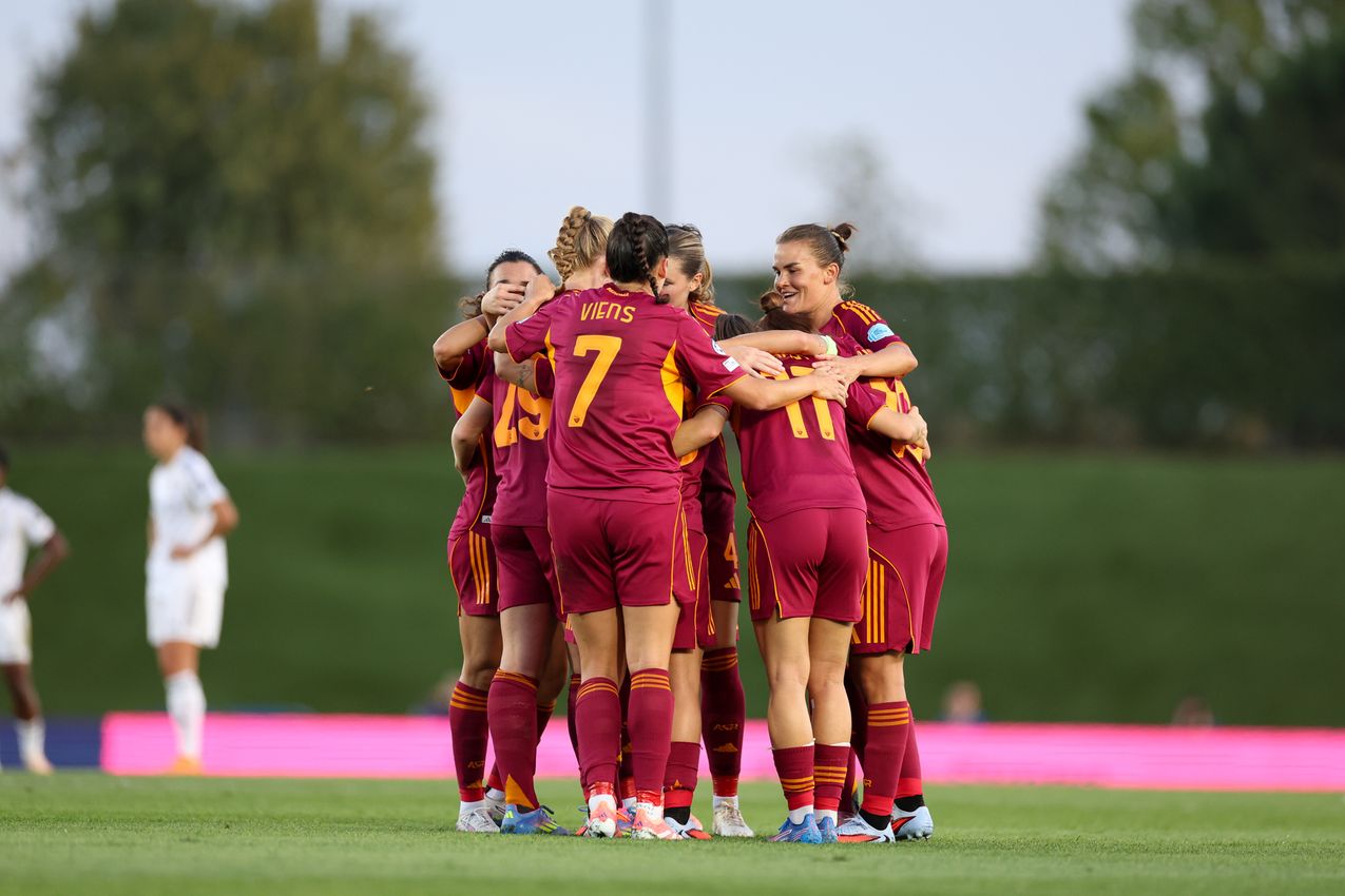 MADRID, SPAIN - OCTOBER 08:  during the UEFA Women's Champions League 2025/26 league phase match between Real Madrid CF and AS Romaat  on October 08, 2025 in Madrid, Spain. (Photo by AS Roma/AS Roma via Getty Images)