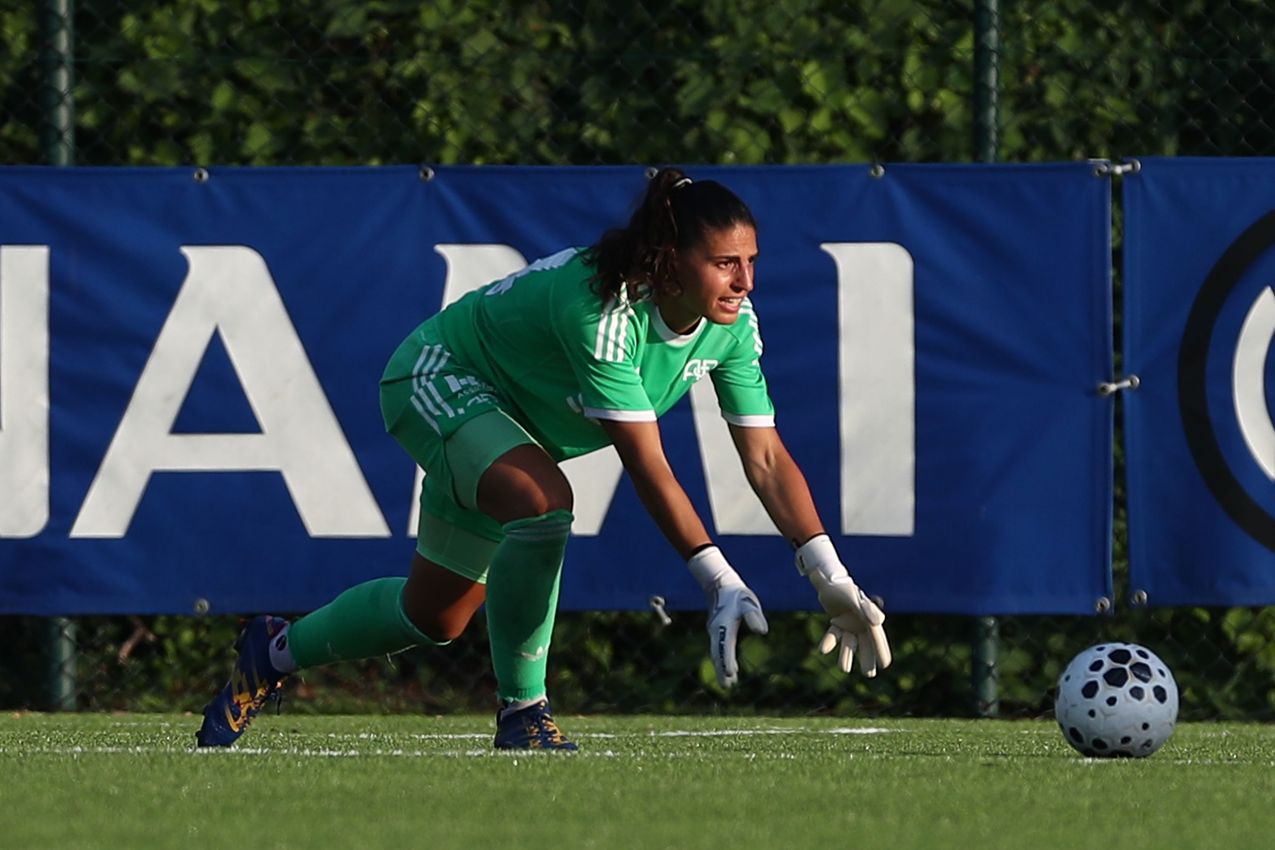 MILAN, ITALY - AUGUST 10:  during the Pre-season Friendly match between FC Internazionale Women and AS Roma Women at Centro Sportivo Interello Giacinto Facchetti on August 10, 2025 in Milan, Italy. (Photo by AS Roma/AS Roma via Getty Images)