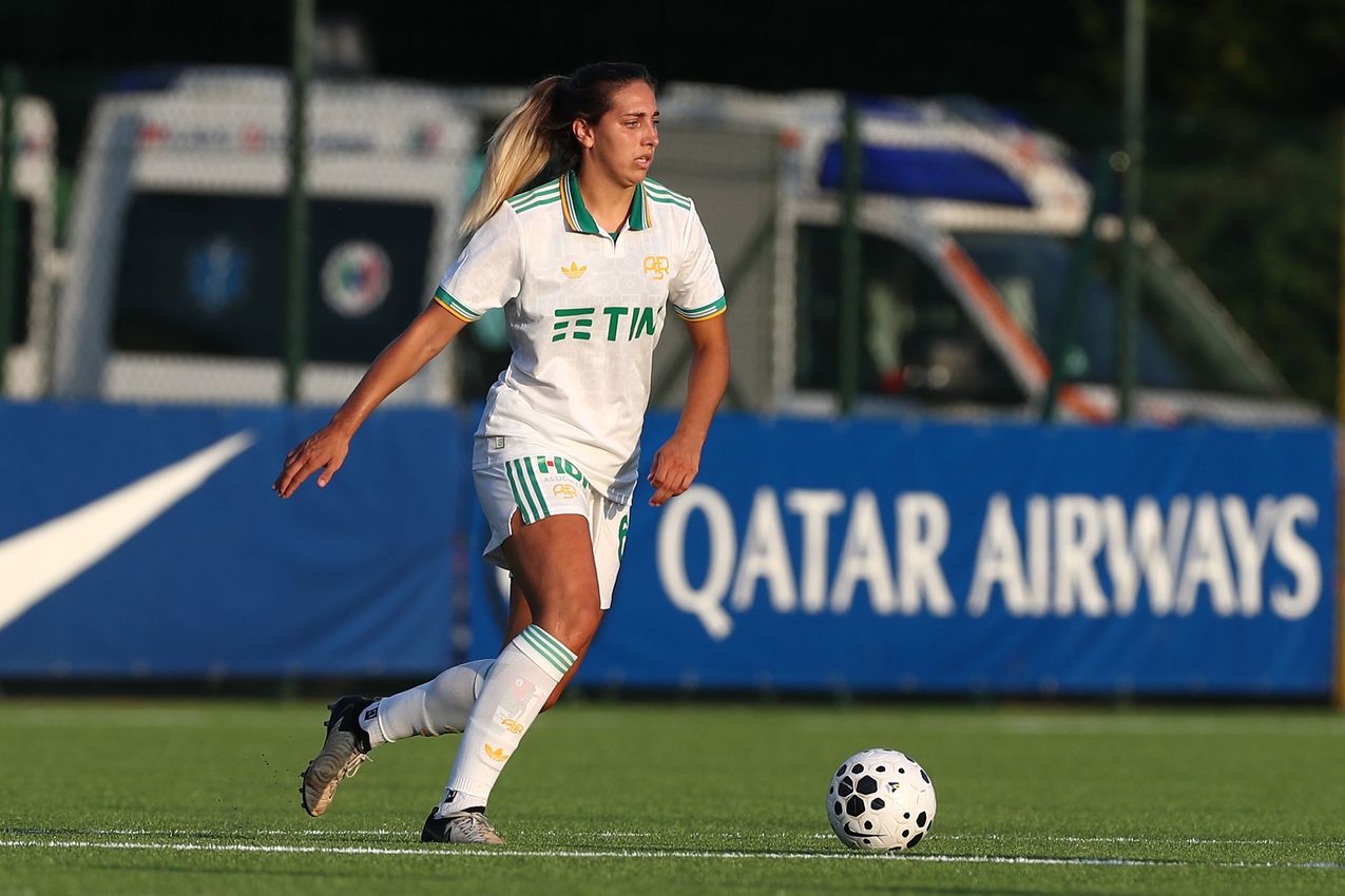 MILAN, ITALY - AUGUST 10:  during the Pre-season Friendly match between FC Internazionale Women and AS Roma Women at Centro Sportivo Interello Giacinto Facchetti on August 10, 2025 in Milan, Italy. (Photo by AS Roma/AS Roma via Getty Images)