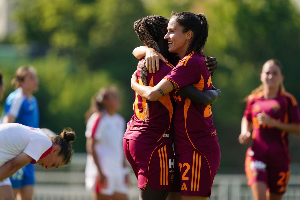 PRAGUE, CZECH REPUBLIC - AUGUST 27:  at Dolicek Stadium on August 27, 2025 in Prague, Czech Republic. (Photo by AS Roma/AS Roma via Getty Images)
