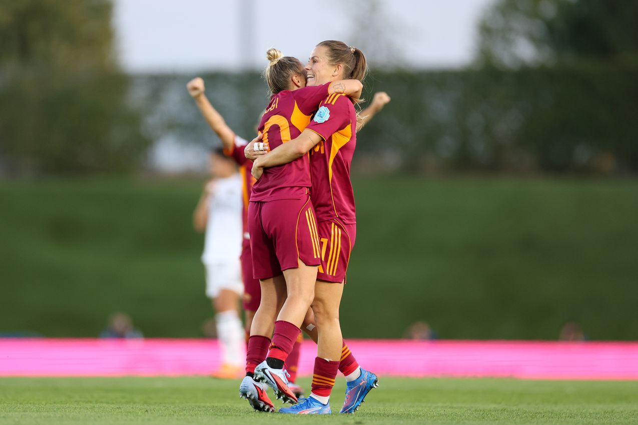 MADRID, SPAIN - OCTOBER 08:  during the UEFA Women's Champions League 2025/26 league phase match between Real Madrid CF and AS Romaat  on October 08, 2025 in Madrid, Spain. (Photo by AS Roma/AS Roma via Getty Images)