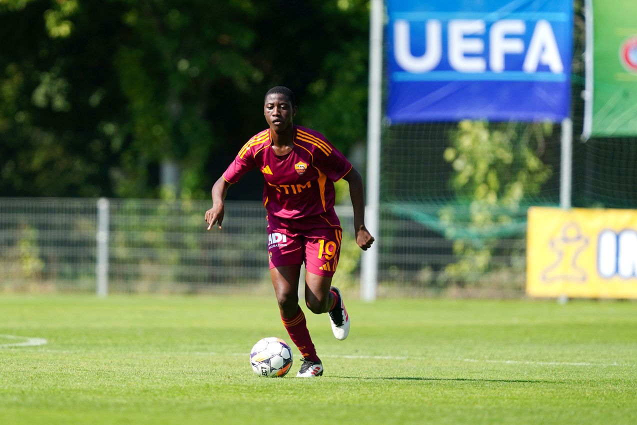 PRAGUE, CZECH REPUBLIC - AUGUST 27:  at Dolicek Stadium on August 27, 2025 in Prague, Czech Republic. (Photo by AS Roma/AS Roma via Getty Images)
