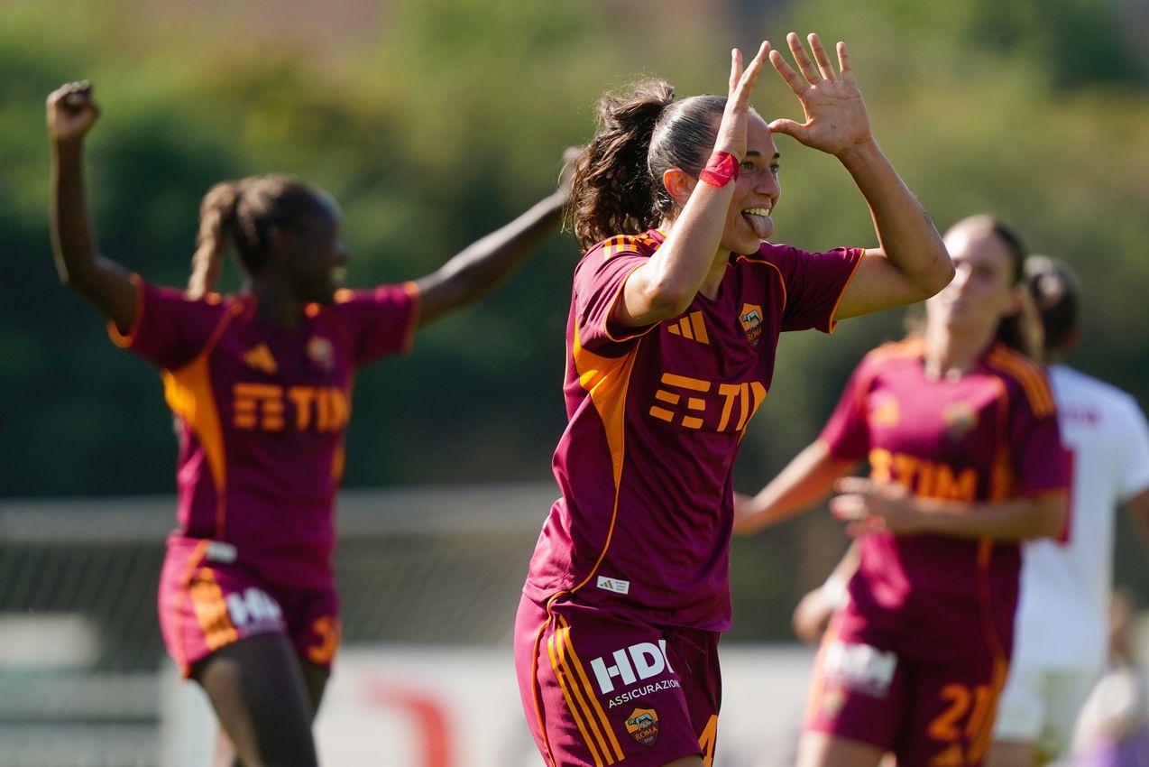 PRAGUE, CZECH REPUBLIC - AUGUST 27:  at Dolicek Stadium on August 27, 2025 in Prague, Czech Republic. (Photo by AS Roma/AS Roma via Getty Images)