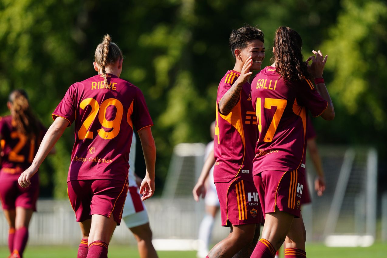 PRAGUE, CZECH REPUBLIC - AUGUST 27:  at Dolicek Stadium on August 27, 2025 in Prague, Czech Republic. (Photo by AS Roma/AS Roma via Getty Images)