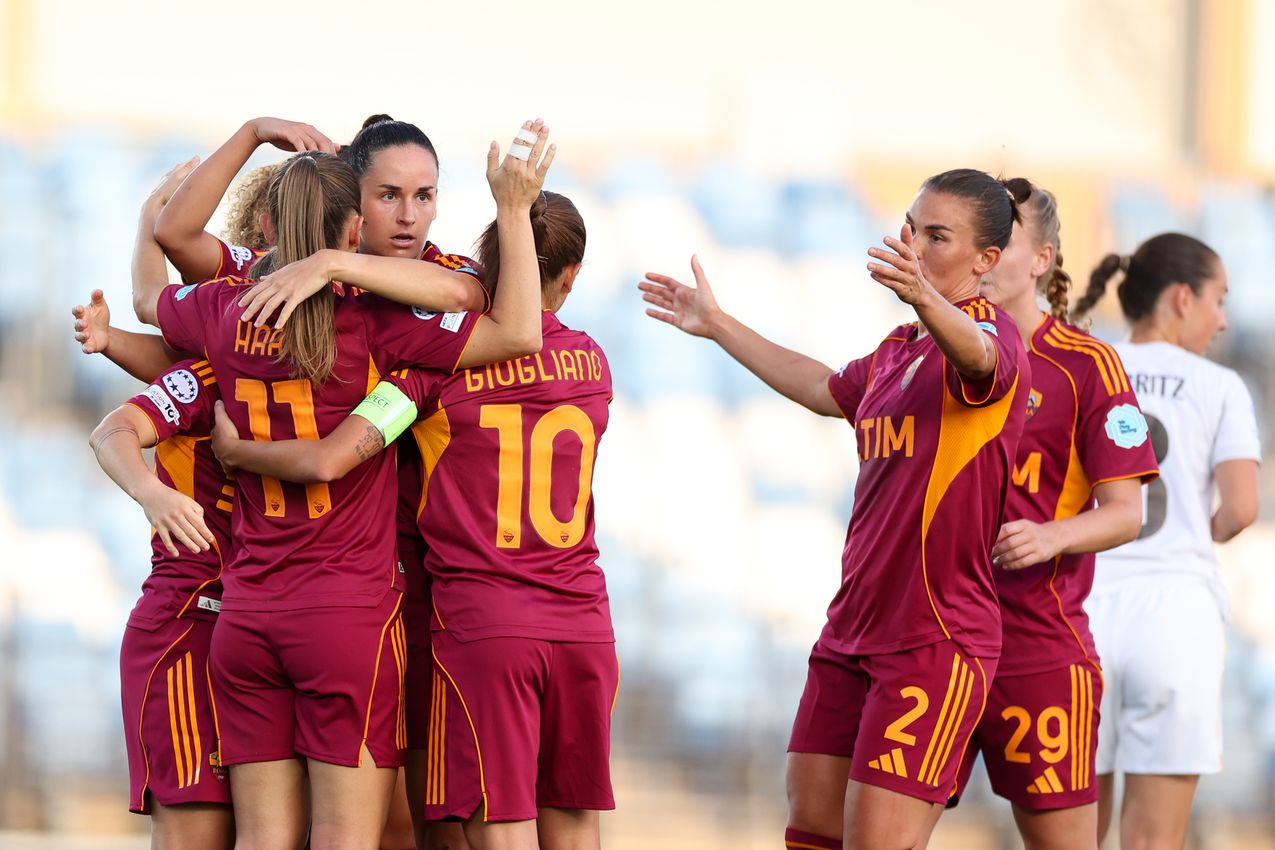 MADRID, SPAIN - OCTOBER 08:  during the UEFA Women's Champions League 2025/26 league phase match between Real Madrid CF and AS Romaat  on October 08, 2025 in Madrid, Spain. (Photo by AS Roma/AS Roma via Getty Images)