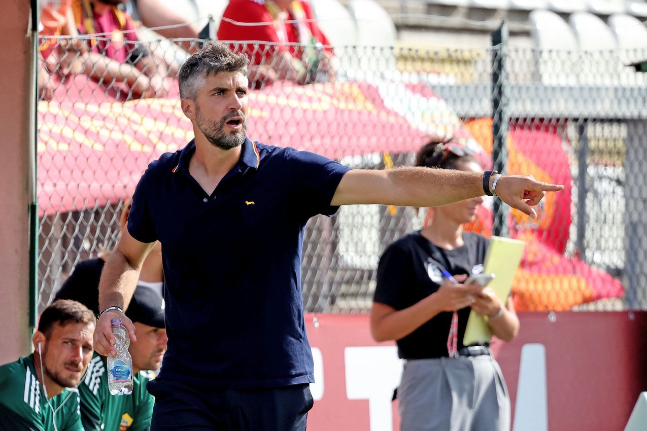 ROME, ITALY - SEPTEMBER 14:  on September 14, 2025 in Rome, Italy. (Photo by AS Roma/AS Roma via Getty Images)