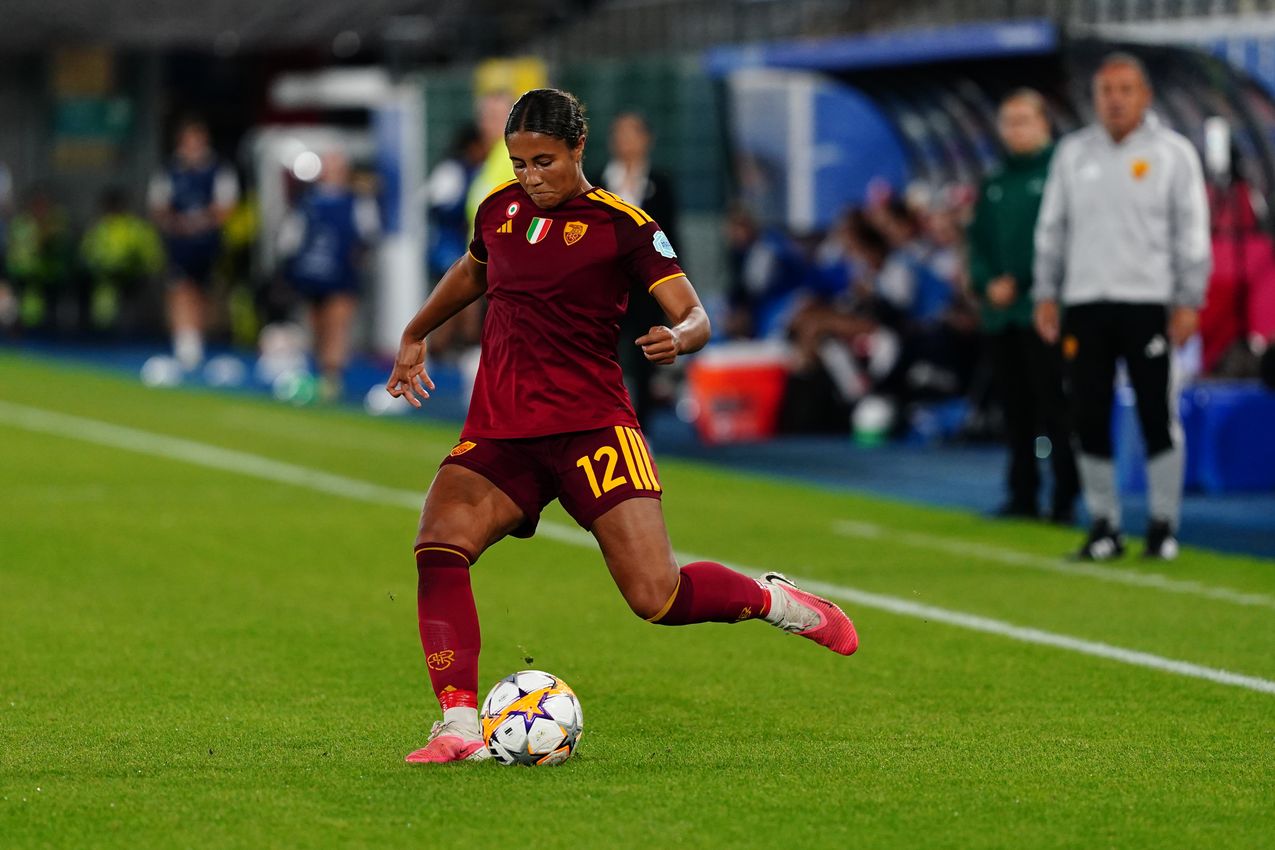 LEUVEN, BELGIUM - SEPTEMBER 23:  during the UEFA Women's Champions League 2026/27 League Phase MD1 match between OH Leuven and AS Roma at Stadium Den Dreef on September 23, 2026 in Leuven, Belgium. (Photo by AS Roma/AS Roma via Getty Images)