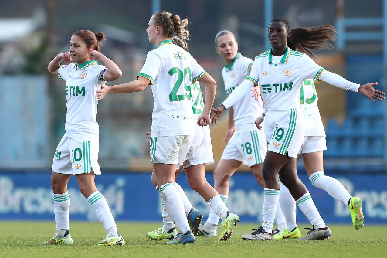 â during the Coppa Italia Women match between FC Lumezzane Women and AS Roma Women at Stadio Tullio Saleri on December 21, 2025 in Lumezzane, Italy. (Photo by AS Roma/AS Roma via Getty Images)
