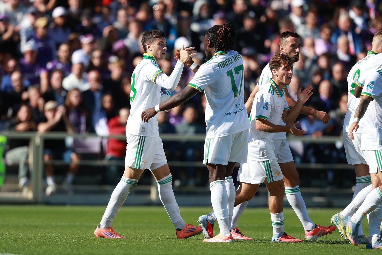 FLORENCE, ITALY - OCTOBER 5:  during the Serie A match between ACF Fiorentina and AS Roma at Artemio Franchi on October 5, 2025 in Florence, Italy. (Photo by Gabriele Maltinti/Getty Images)