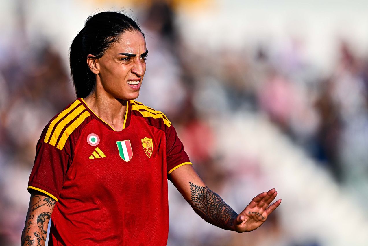 VIAREGGIO, ITALY - SEPTEMBER 19: Serie A Women's Cup Final match between Juventus and AS Roma on September 19, 2026 in Viareggio, Italy. (Photo by Simone Arveda - AS Roma/AS Roma via Getty Images)