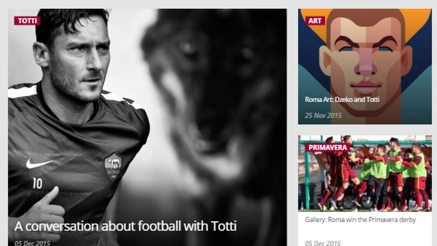 AS Roma launch new fan-inspired official website