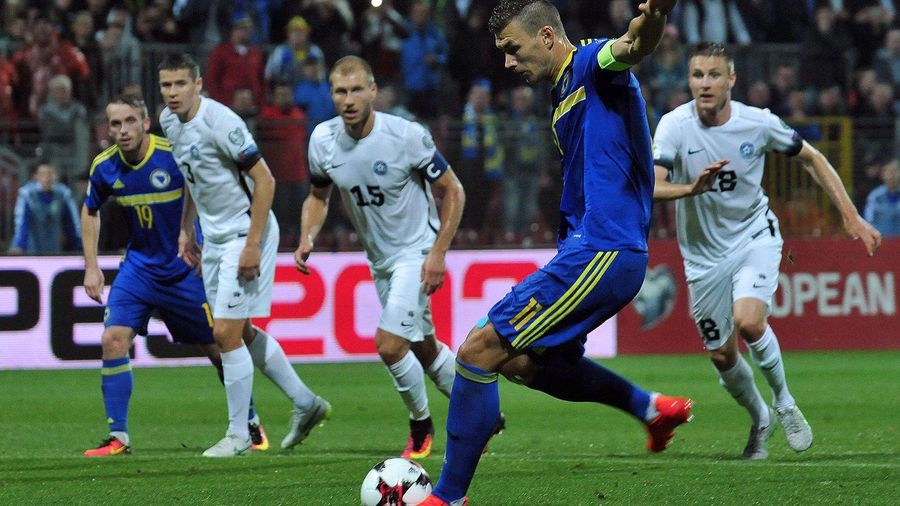 Dzeko in gol nella vittoria della Bosnia sull'Estonia