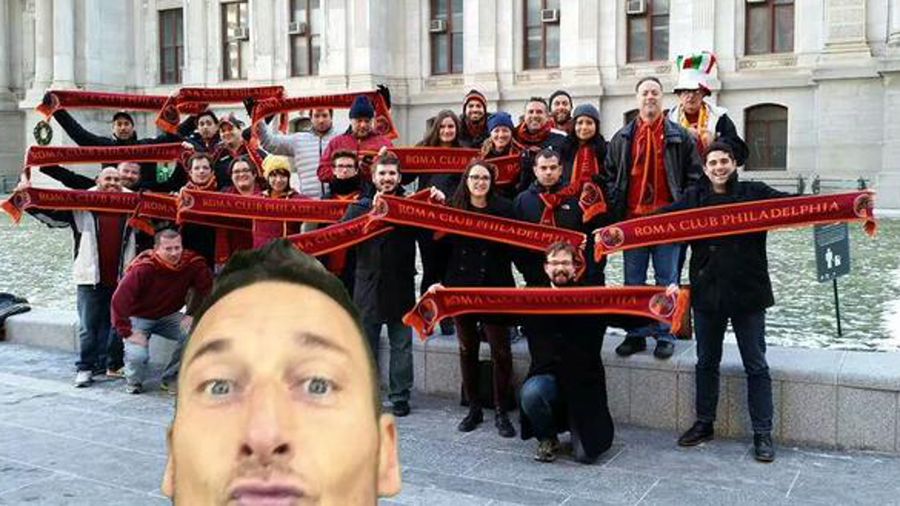 Il selfie di Totti