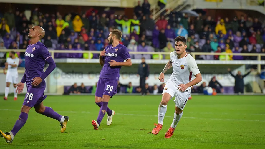  Diego Perotti looks back at last Fiorentina v Roma played at 3 pm 