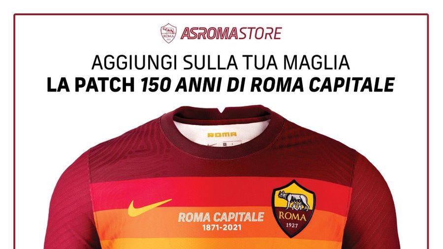 'Roma Capitale' patch available at AS Roma Stores