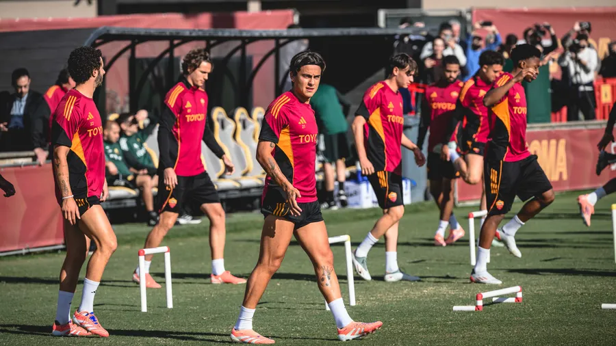 Gallery: l'allenamento alla vigilia di Roma-Viktoria Plzen 
