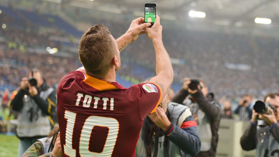 Il selfie di Totti