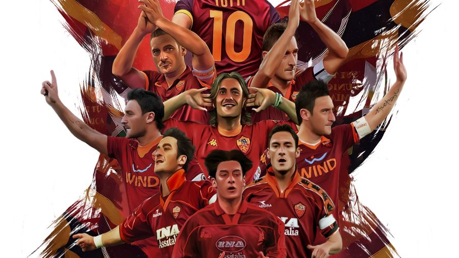 Totti through the years