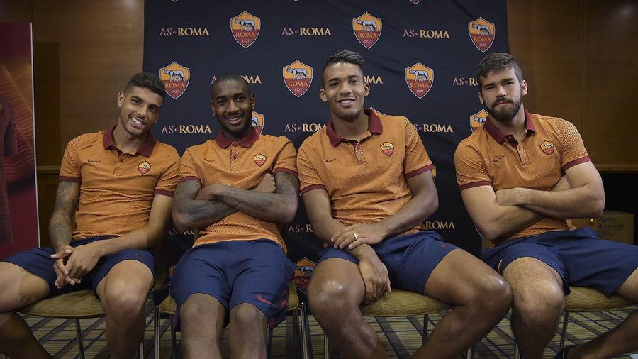 Roma’s Brazilian stars answer fans questions in Boston