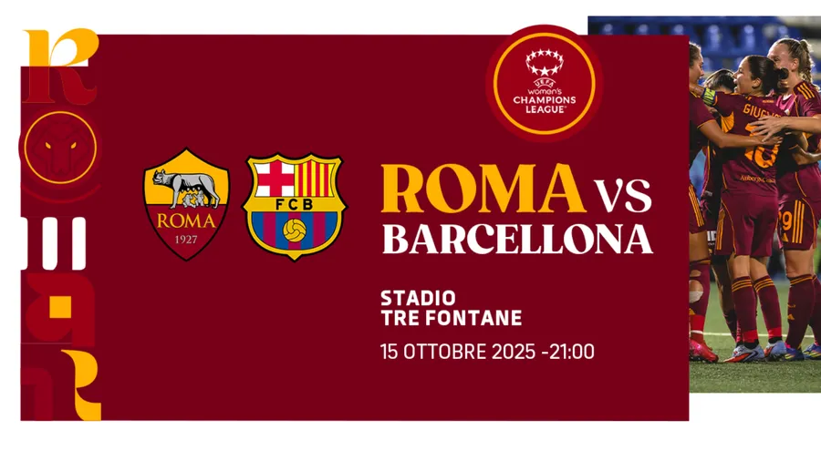 Ecco i biglietti di Roma-Barcellona: tutte le info per venire a sostenere le giallorosse!